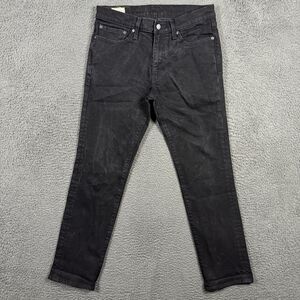 Levis 511 Jeans Mens 32x30 Black Slim Fit Stretch Premium Denim Big E